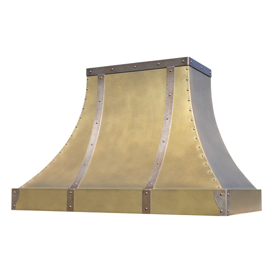 Sweep Brass Range Hood